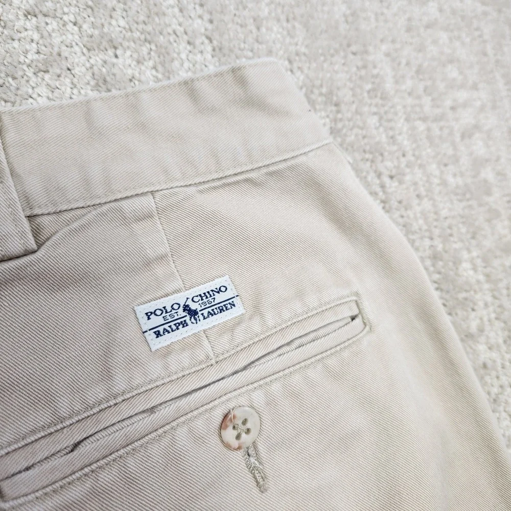Vintage‎ Polo Ralph Lauren Pants Men 38x32 READ* High Rise Pleated Baggy Trouser